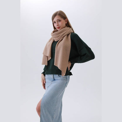 Solid Woven Bias-Cut Scarf - The Feral Market