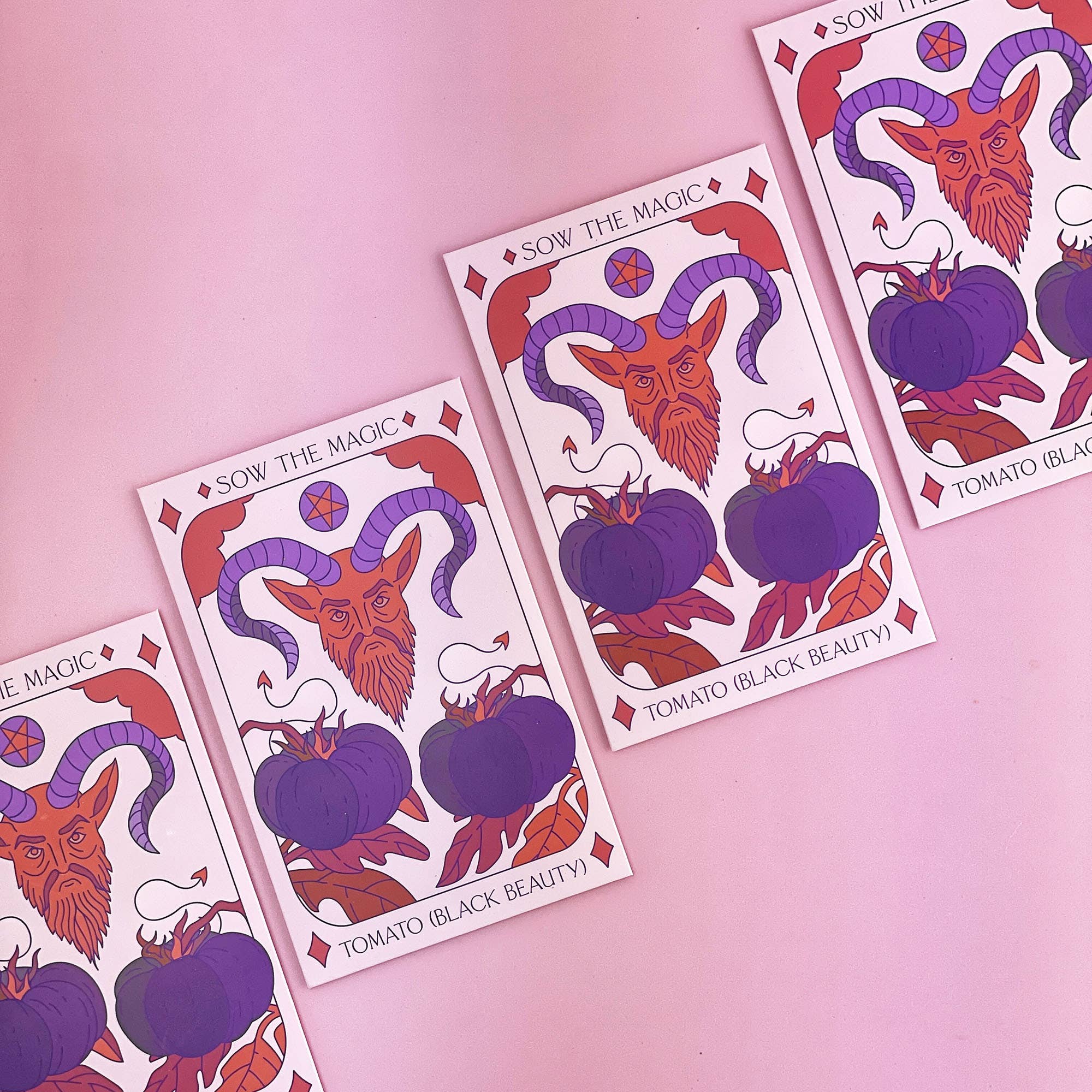 Black Beauty Tomato Tarot Garden + Gift Seed Packet - Thumbnail 2