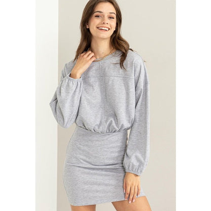 Long Sleeve French Terry Dress