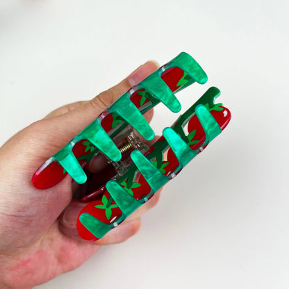 Cartoon Fruit Hair Clips Tomato Claw Clip