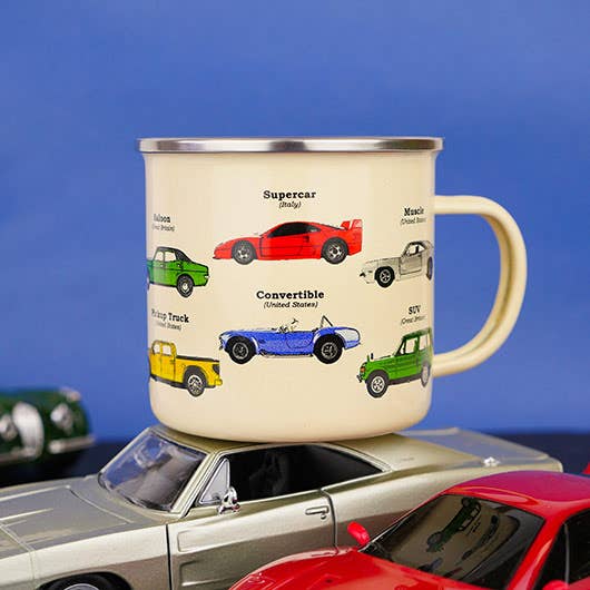 Car Ecologie Enamel Mug - Thumbnail 2