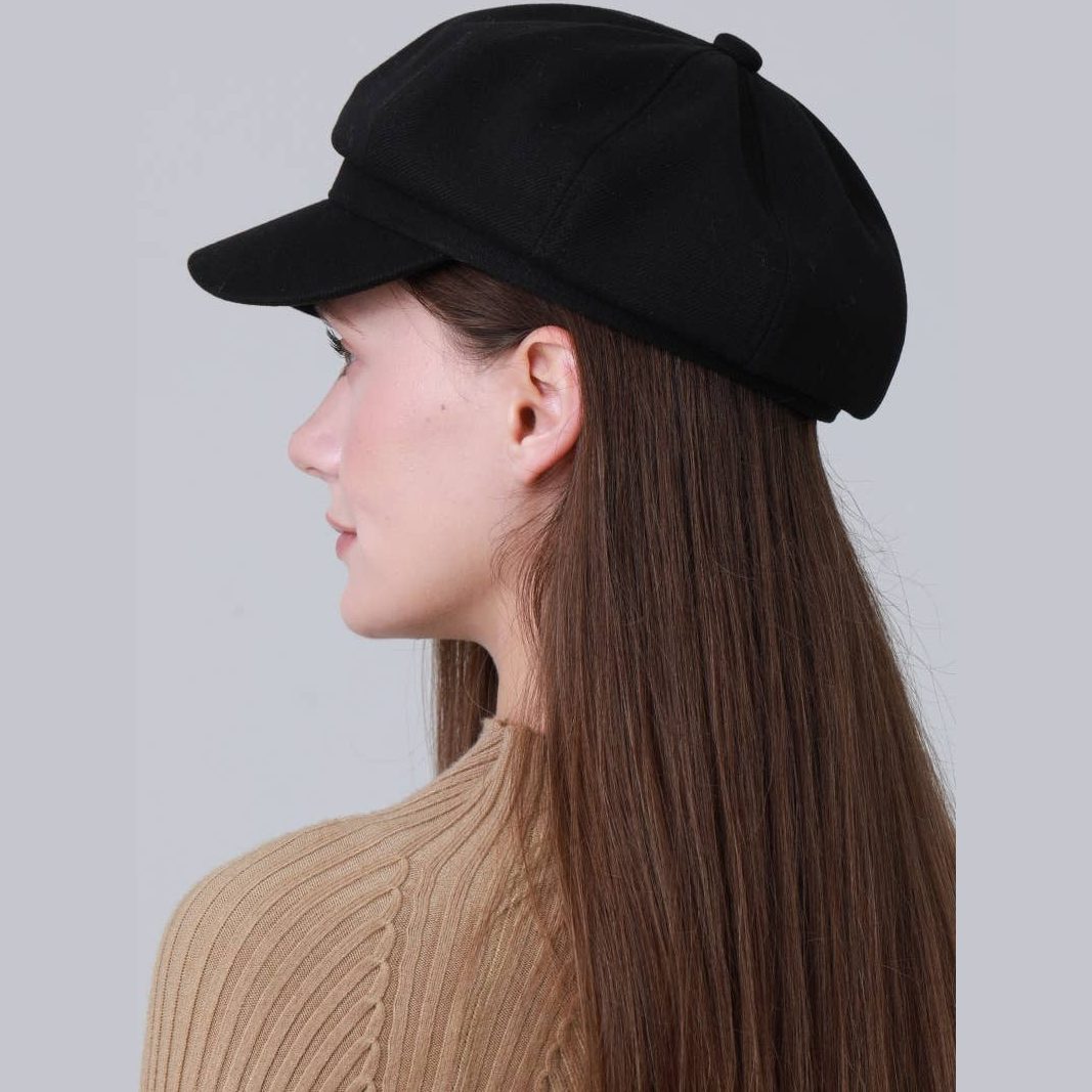 British Vintage Octagonal Cap – Military Cadet Style Hat