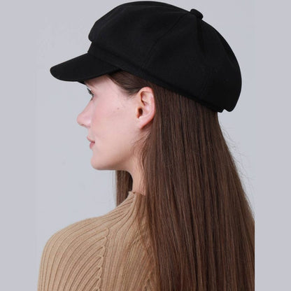 British Vintage Octagonal Cap – Military Cadet Style Hat