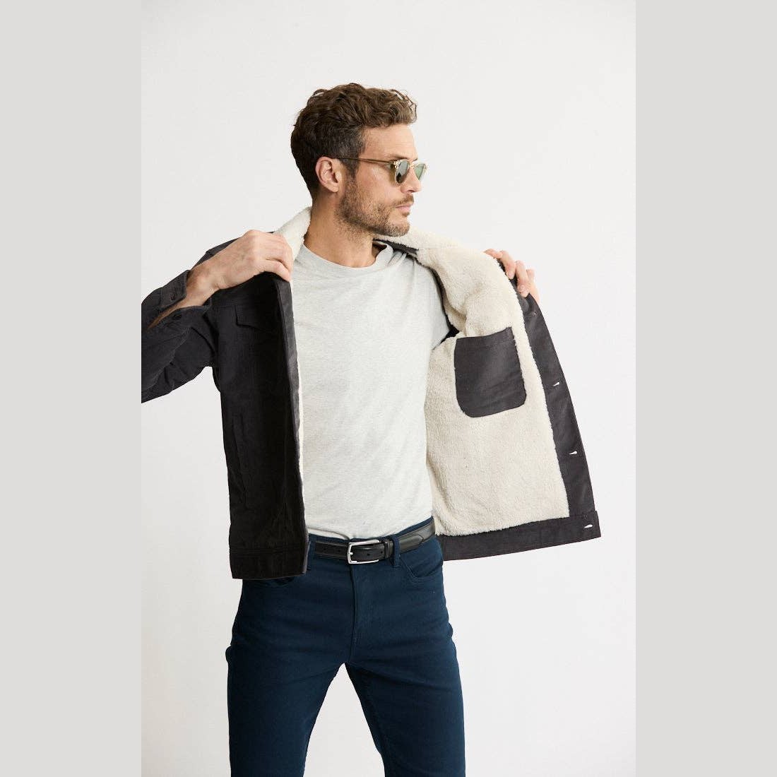 Sherpa Lined Corduroy Trucker Jacket - The Feral Market