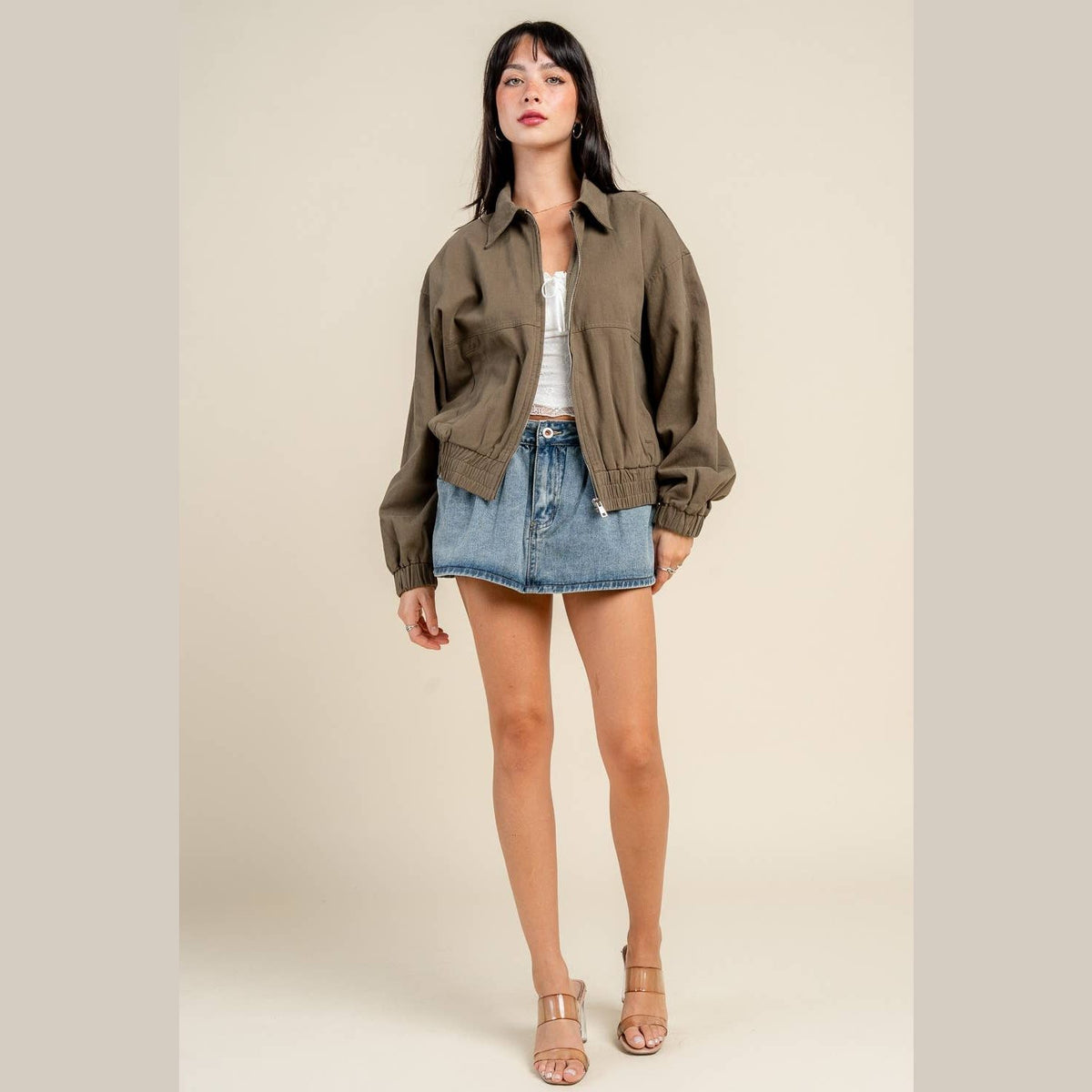 Oversized Ripper Twill Jacket - The Feral Market