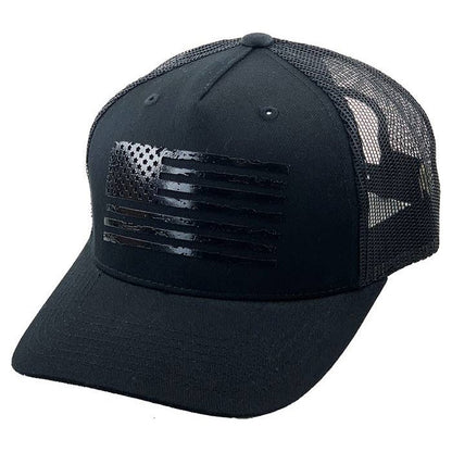 Flag Flat Uv Print Mesh Back American Flag Baseball Cap