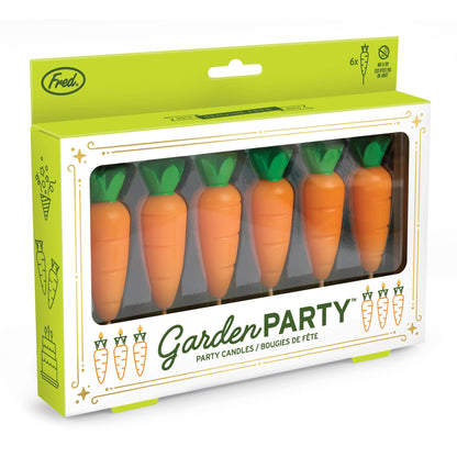 GARDEN PARTY Carrot Candles - Set of 6