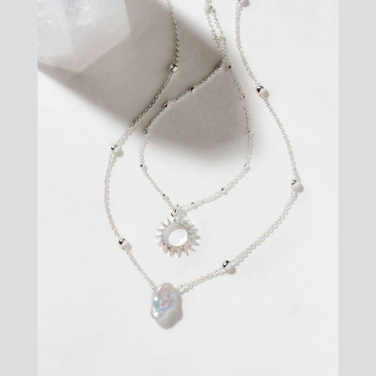 Sun + Sea Keshi Pearl Necklace Set