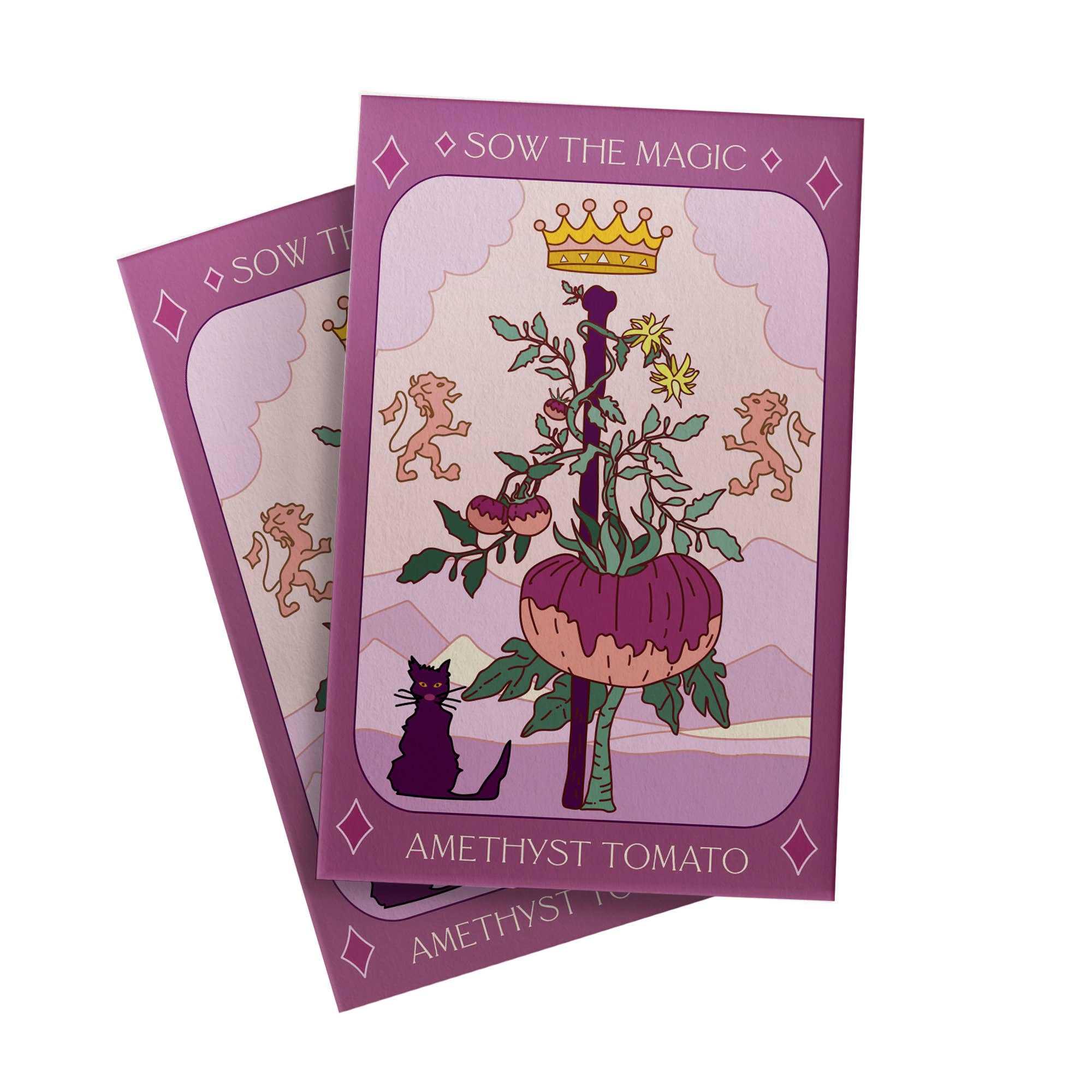 Amethyst Jewel Tomato Tarot Garden + Gift Seed Packet - Thumbnail 3
