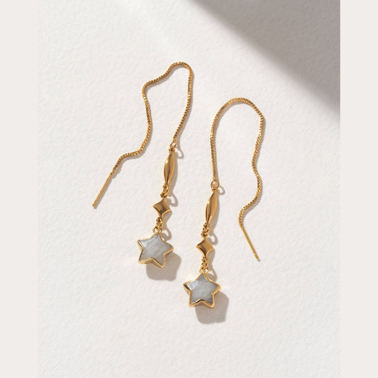 Stella Dolce Threader Earring - Moonstone
