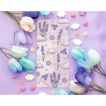 Lavender Dreams Reading Log Bookmark