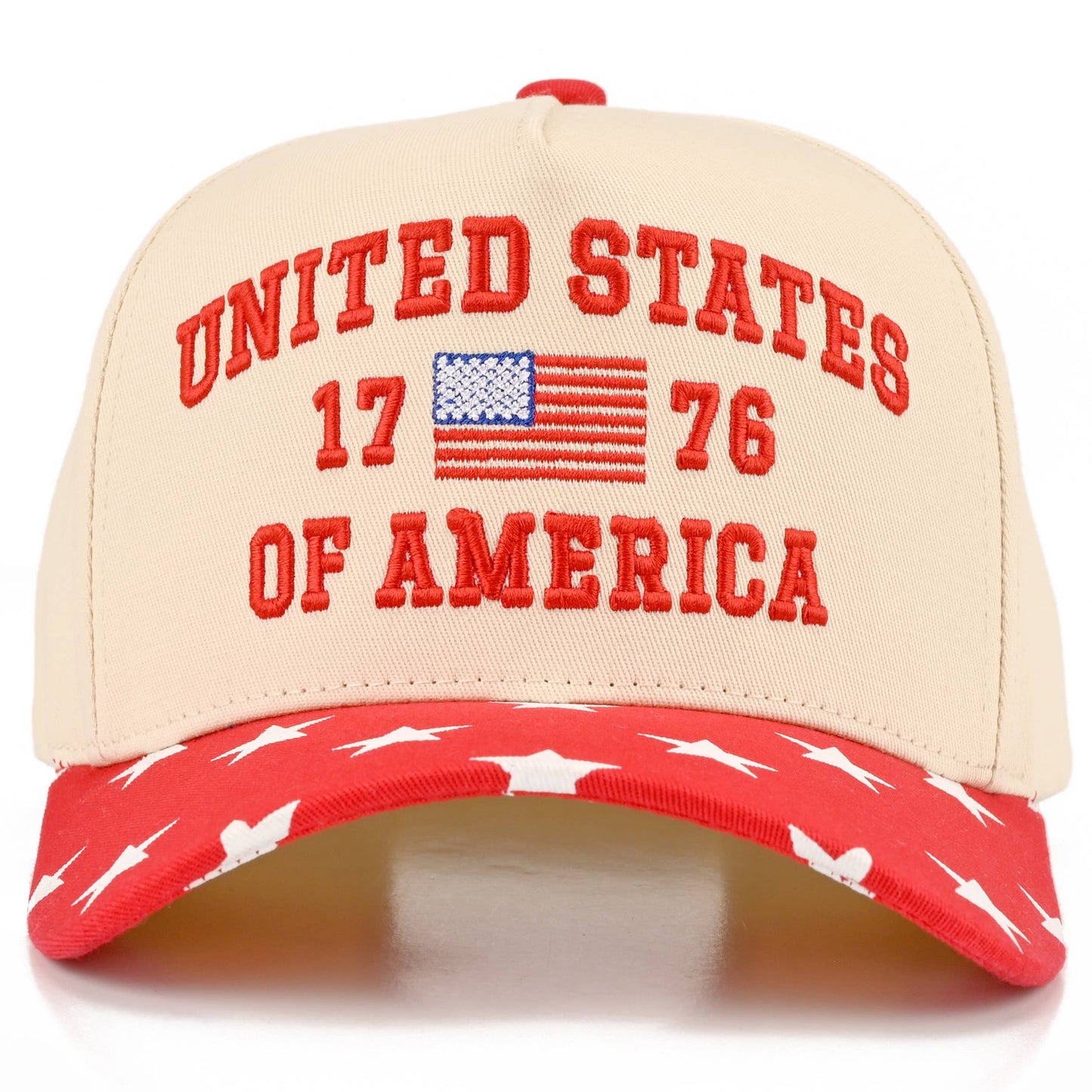 C.C UNITED STATES 1776 Letter on Two Tone Trucker Hat