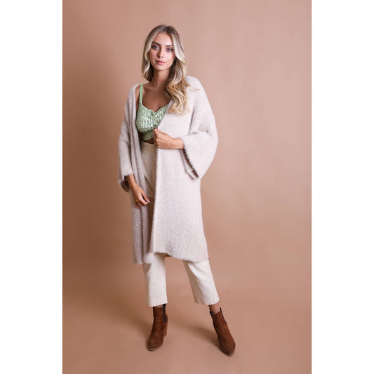 Luxe Faux Mohair Cardigan