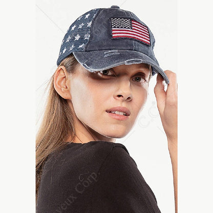 C.C American Flag Baseball Cap