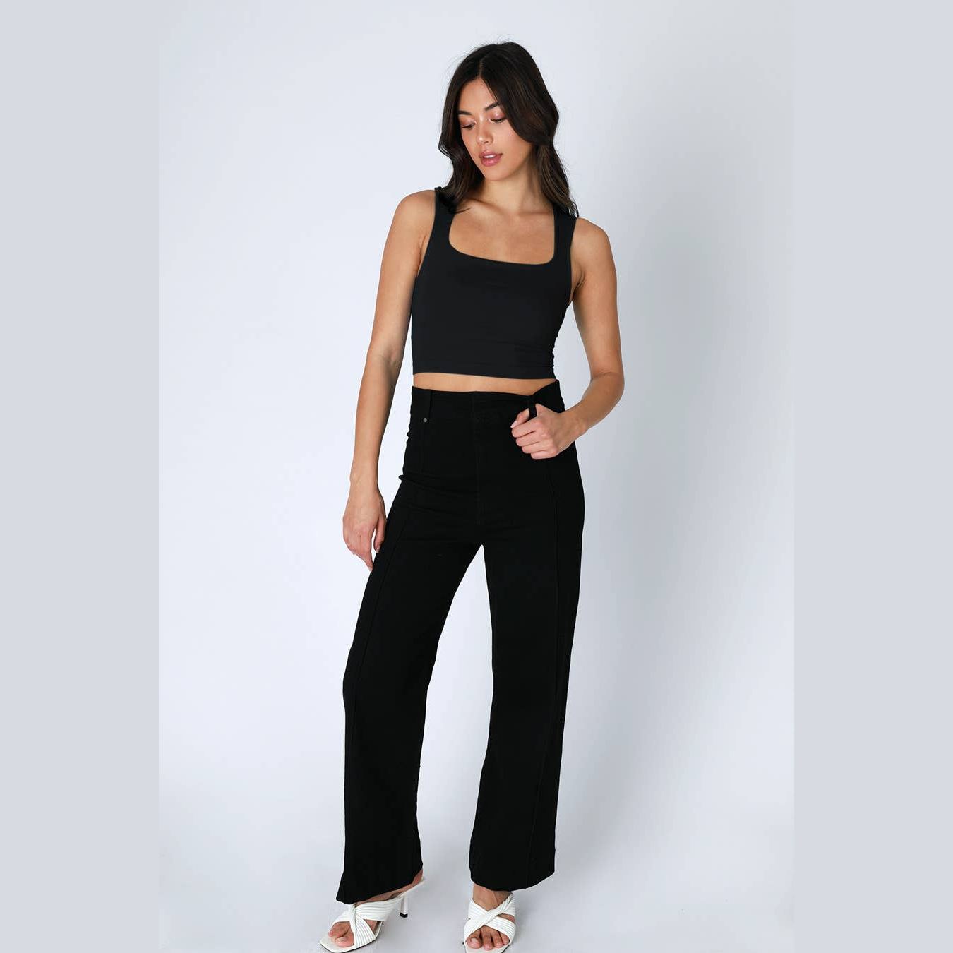 Clean Line Square Neck Top