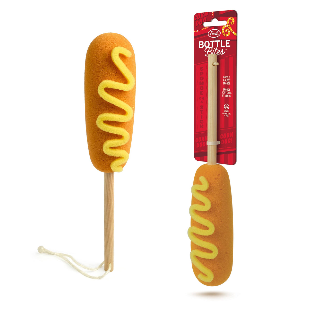 Sponges - BOTTLE BITES - Corn Dog Bottle Brush - The Feral Market