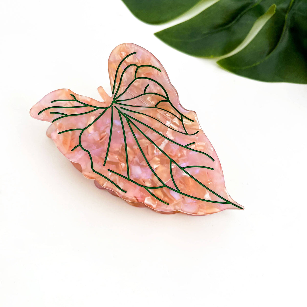 Lotus Leaf Hair Claw Clip, Elegant Acetate Leaf Hair Clip - The Feral Market