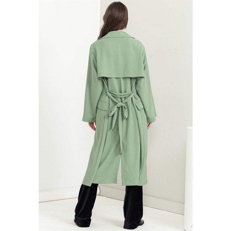 Keep Me Close Belted Trench Coat