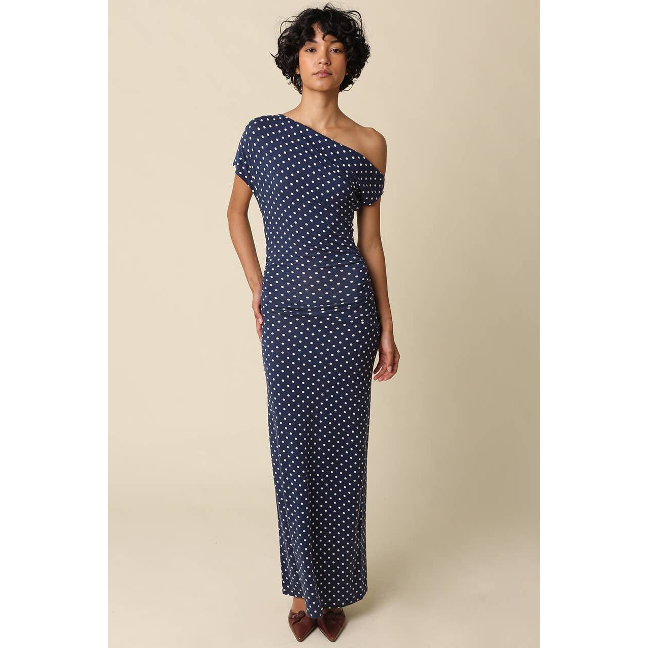 Camille Polka Dot Maxi Dress - The Feral Market