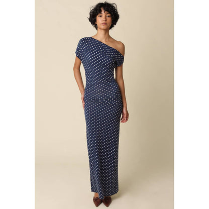Camille Polka Dot Maxi Dress - The Feral Market