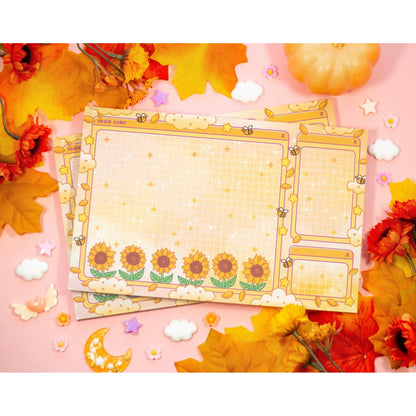 Sunflower Dreams Brain Dump Planner Pad