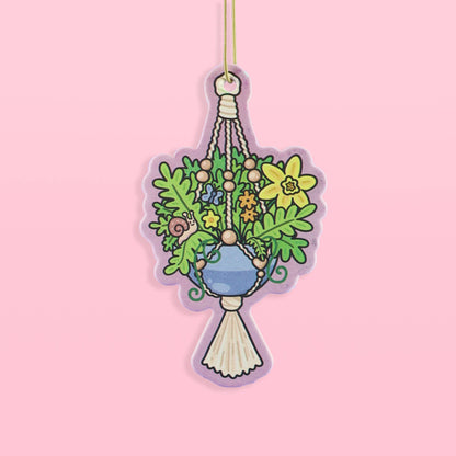 Macrame Planter, Plants, Car Decor, Cute, Air Freshener - The Feral Market