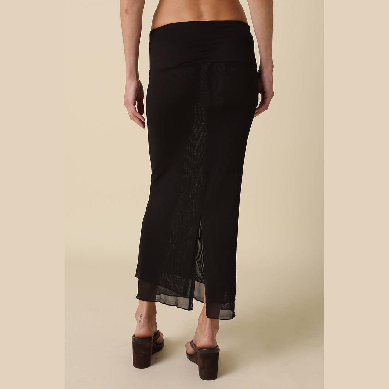 Lia Sheer Hem Maxi Skirt - The Feral Market