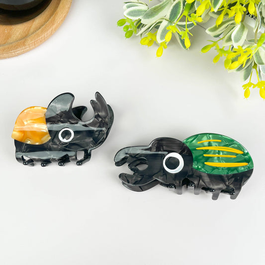 Beetle Acetate Claw Clip, Insect Hair Clip