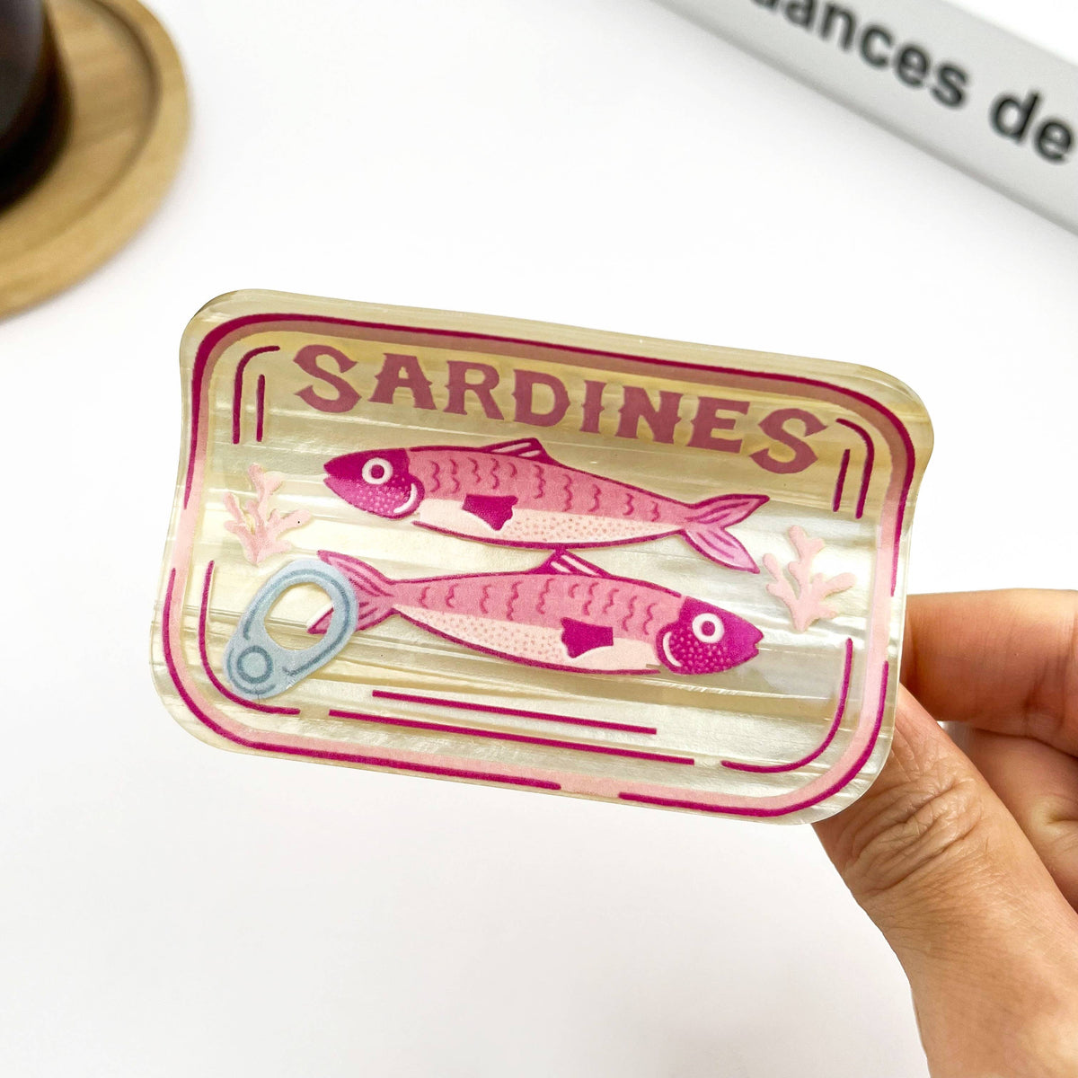 Sardine Can Hair Claw Clip, Creative Fish Tin Hair Clip - The Feral Market