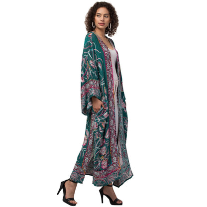 Ocean Winds Thick Stitch Kimono Jacket