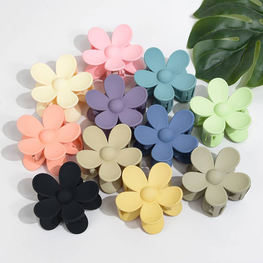 2.75''Medium Solid Color Matte Daisy Claw Clip
