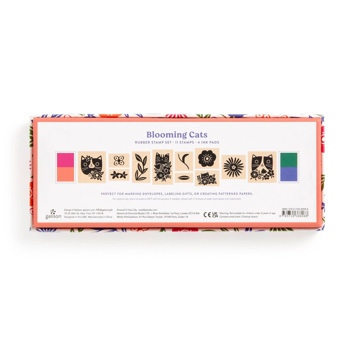 Blooming Cats Rubber Stamp Set - The Feral Market