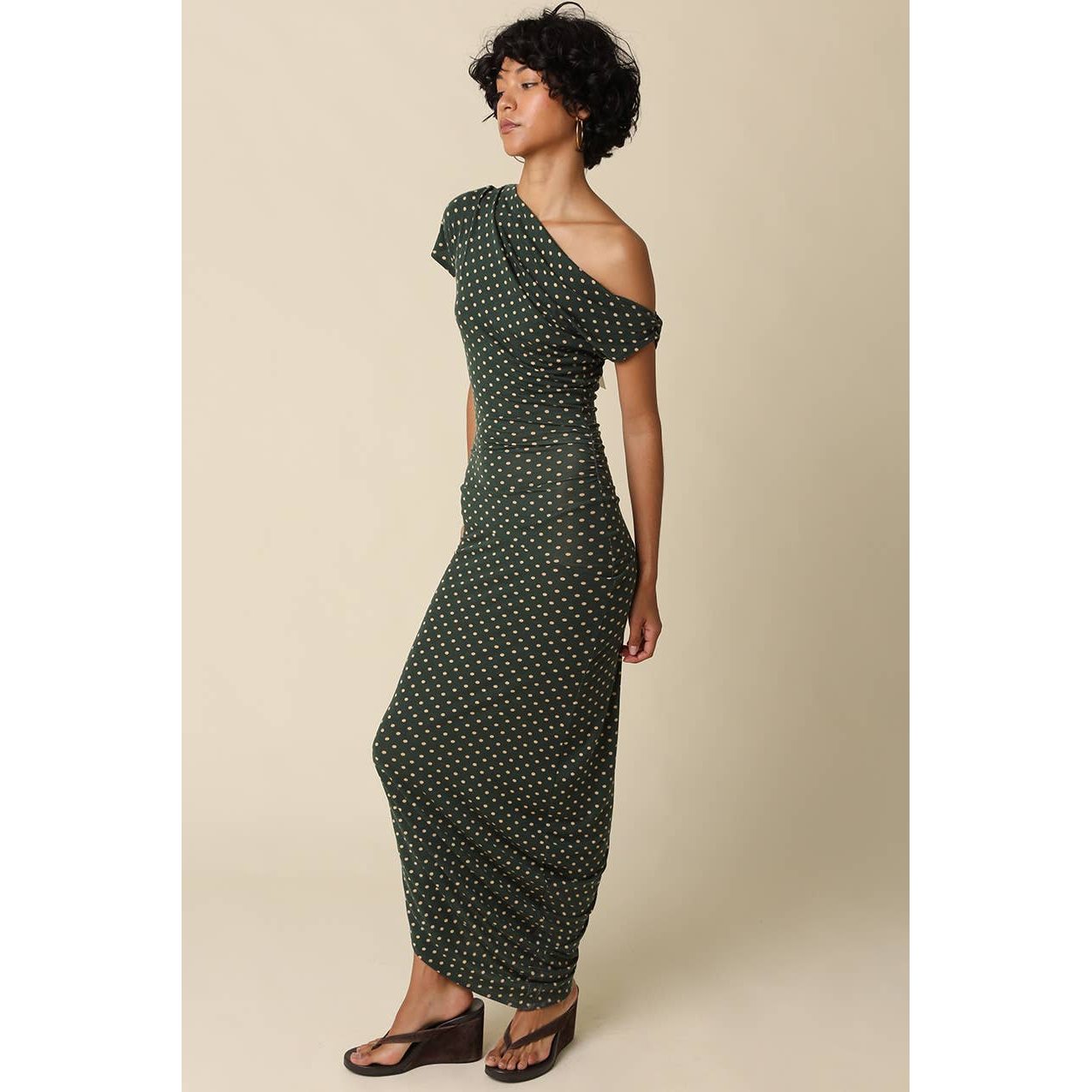 Camille Polka Dot Maxi Dress - The Feral Market