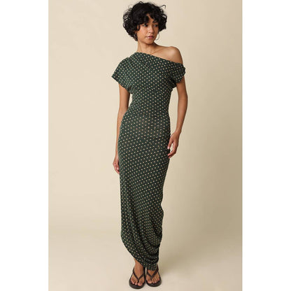 Camille Polka Dot Maxi Dress - The Feral Market