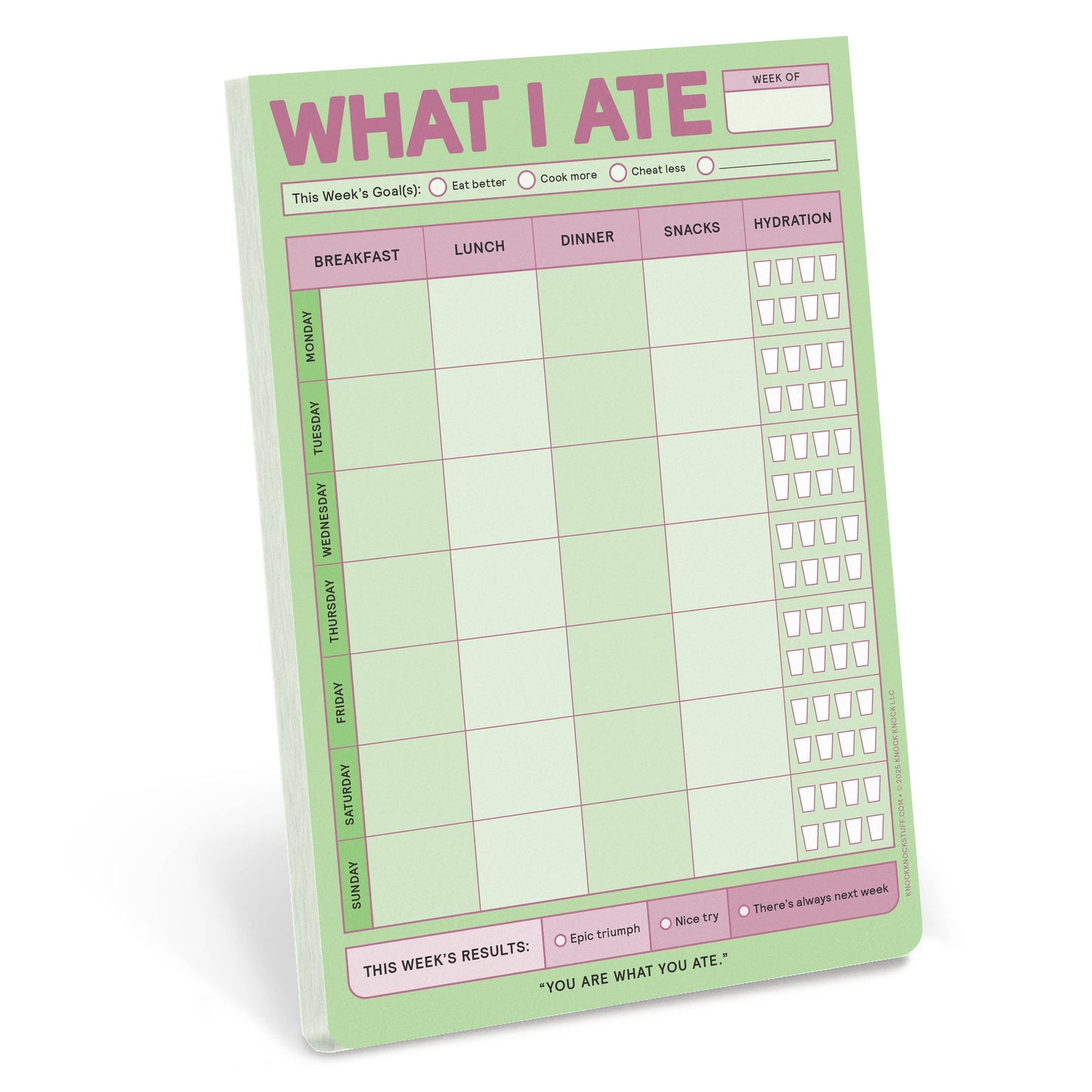 What I Ate Pad (Pastel Version)