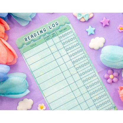 Botanical Bliss Reading Log Bookmark