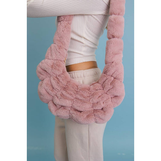 Plush Cloud Knit Cross Body Bag