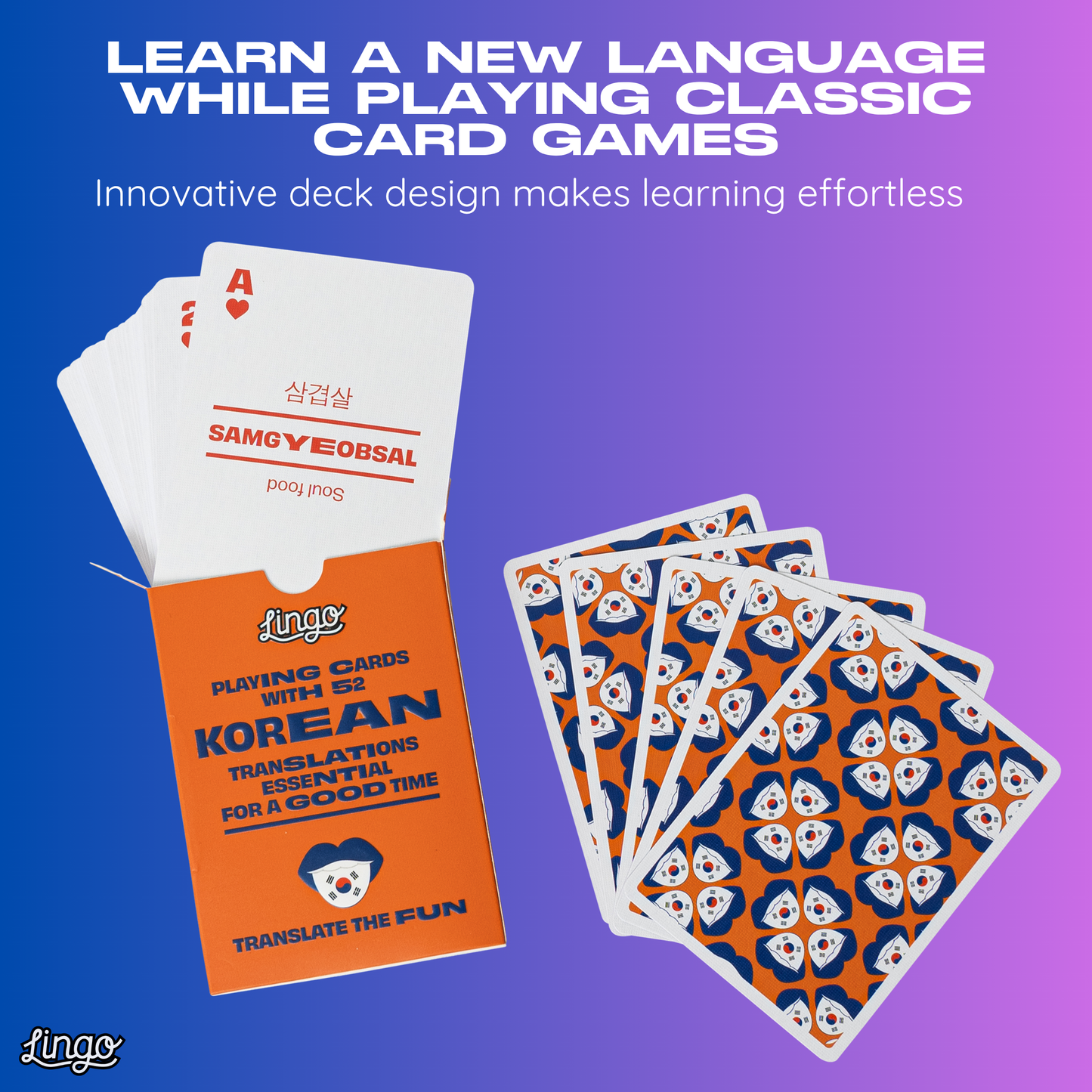 Korean Lingo Playing Cards