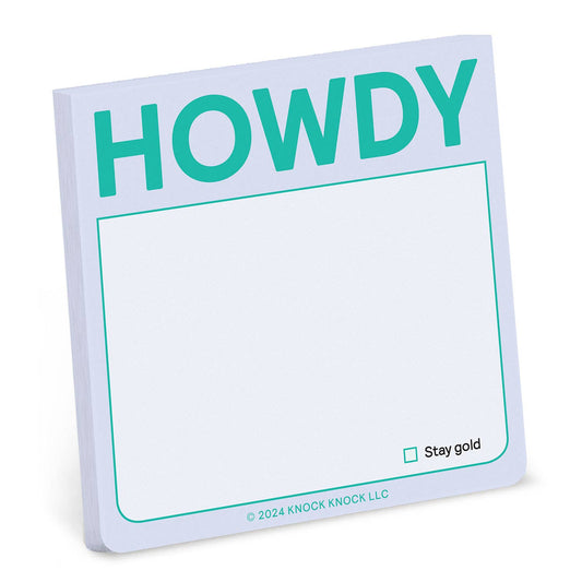 Howdy Sticky Note (Pastel Version)