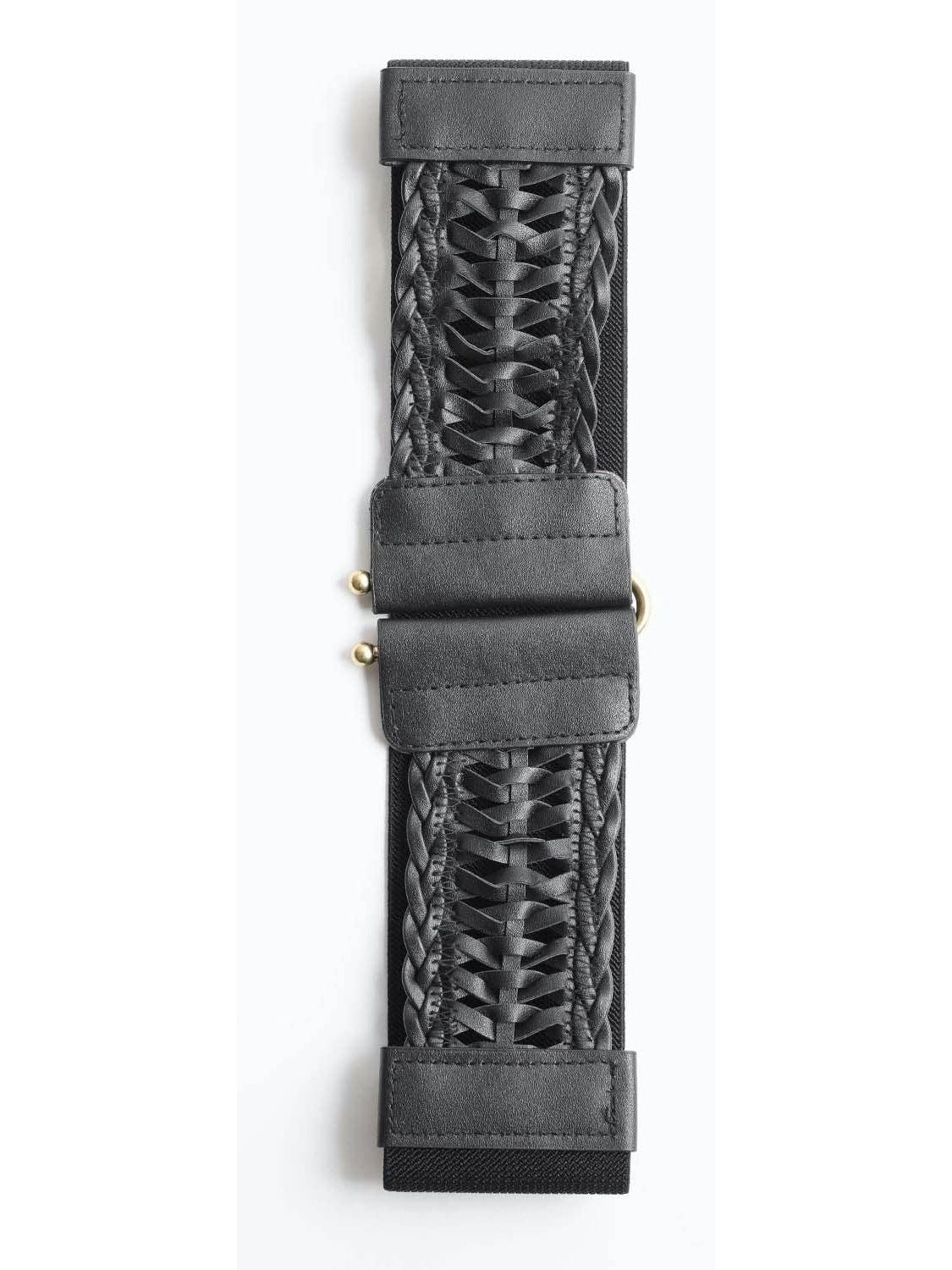 Vegan Leather Braided Waist Belt