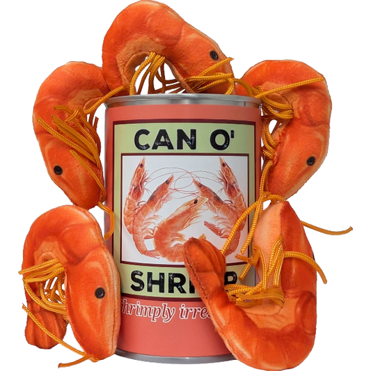 Can O' Shrimp - EcoFriendly Plush Gift for Fishermen w/Jokes