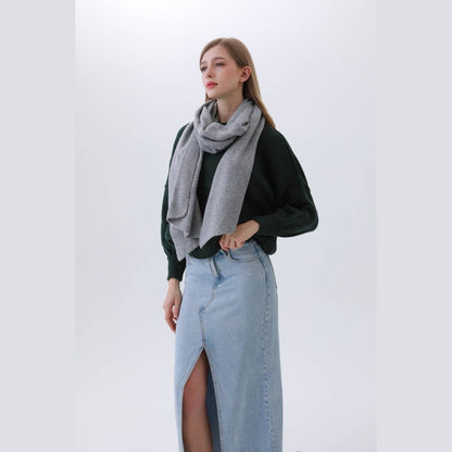 Solid Woven Bias-Cut Scarf - The Feral Market