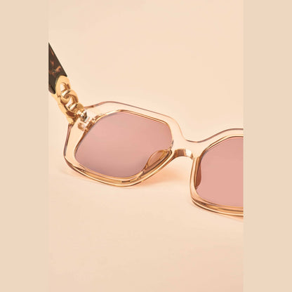Luxe Rylee Sunglasses - Nude/Tortoiseshell