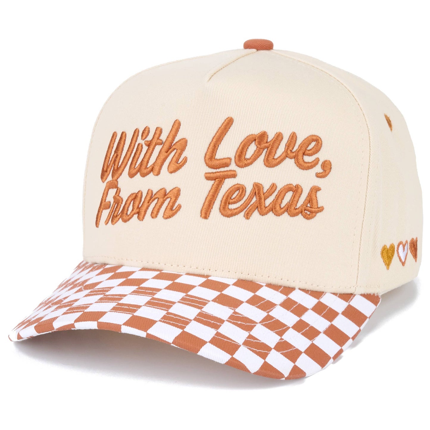 C.C WITH LOVE FROM 'State' Letter on Two Tone Trucker Hat