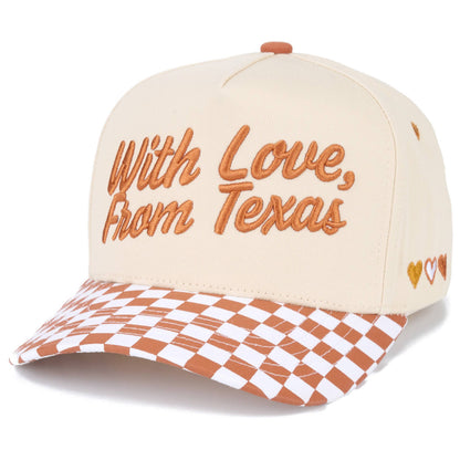 C.C WITH LOVE FROM 'State' Letter on Two Tone Trucker Hat