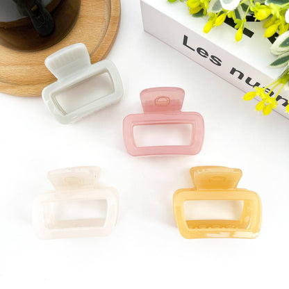 Square Thickened Hair Clip, Light Color Claw Clip - The Feral Market