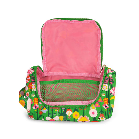 On the Go Pouch, Geometric Flowers