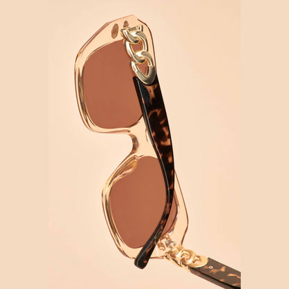 Luxe Rylee Sunglasses - Nude/Tortoiseshell