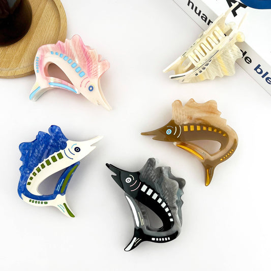 Tuna Claw Clip, Marine Animal Hair Clip