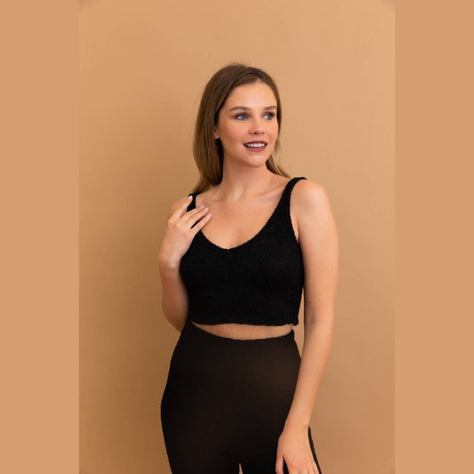 Boucle Cozy Knitwear Bra